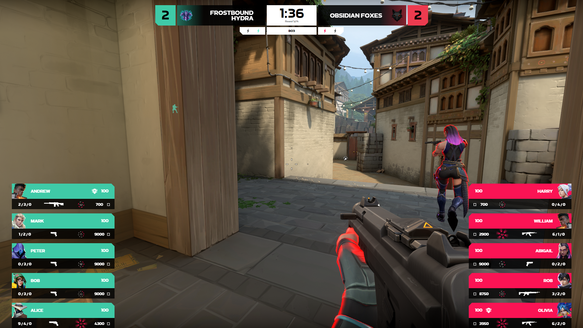 Vanguard Esports Valorant HUD