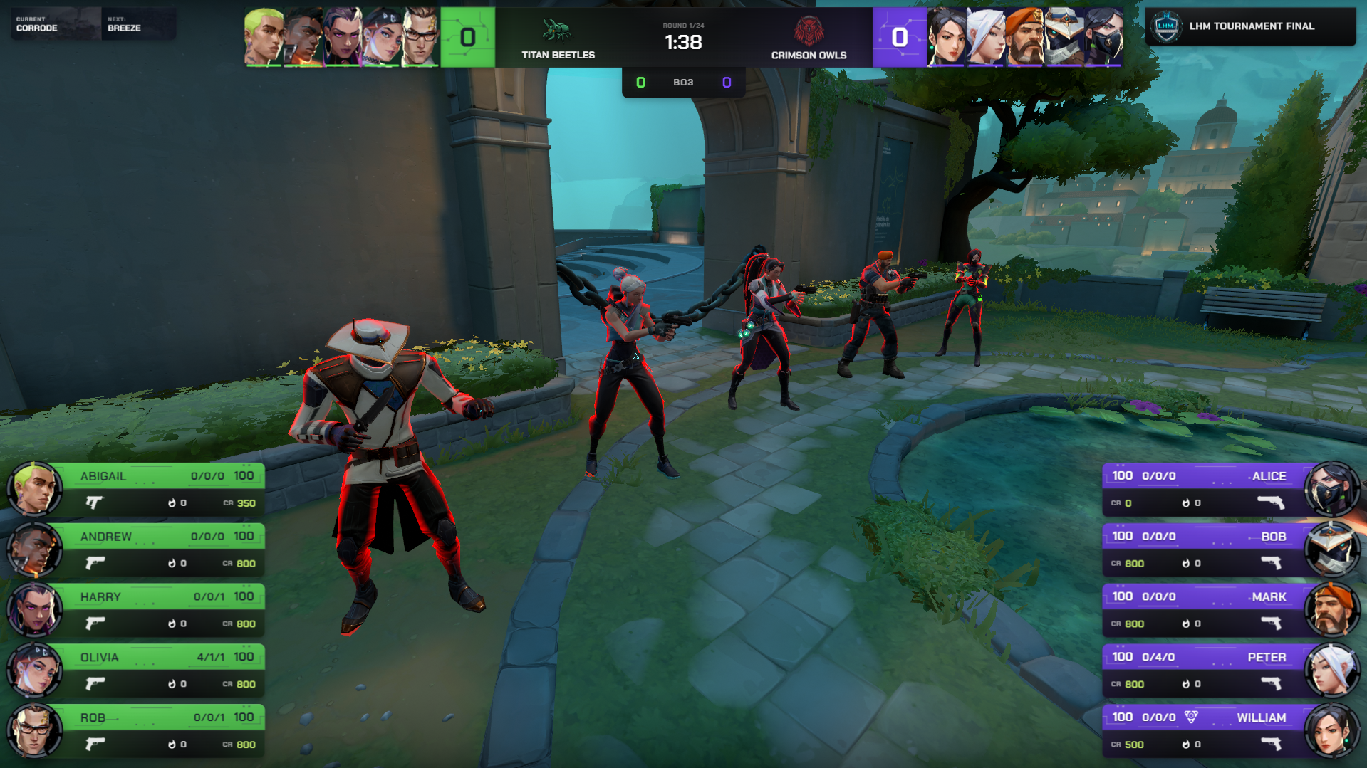 Ultra HUD Editor used to customize the colors of a Valorant broadcast HUD