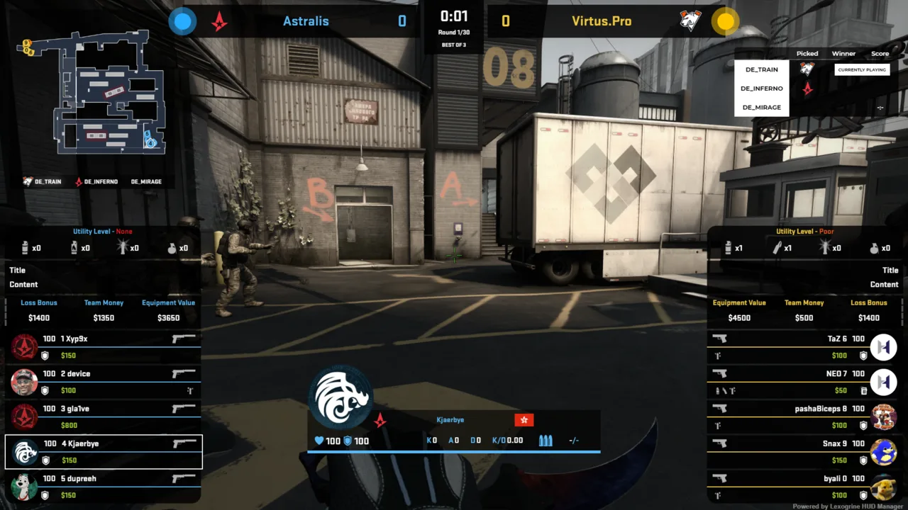 Open-source CS2 HUD broadcast preview