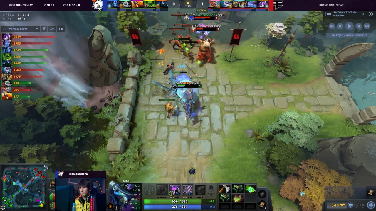 Open-source Dota 2 HUD broadcast preview